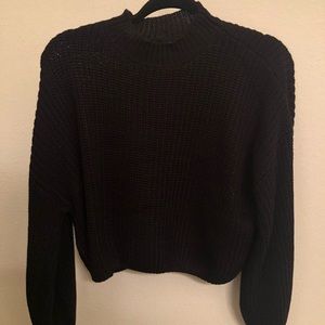 Black Mock Neck Forever 21 Sweater